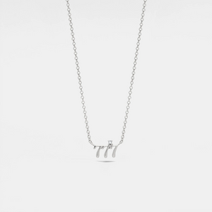 Small Angel Number Pendant Necklace