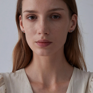 Tiny Small Blue Dragonfly Stud Earrings