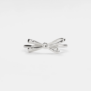 Dainty Bow Tie Stacking Band Ring