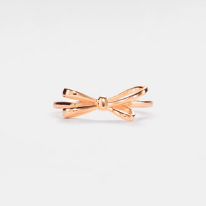 Dainty Bow Tie Stacking Band Ring