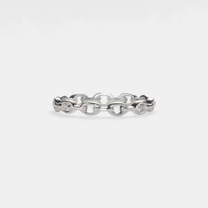 Minimalist Chain Link Stacking Band Ring