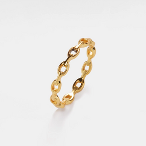 Minimalist Chain Link Stacking Band Ring