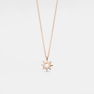 Dainty Sun Charm Layering Necklace