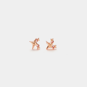 Tiny Small Minimalist Star Stud Earrings