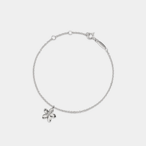 Small Flower Charm Stacking Bracelet