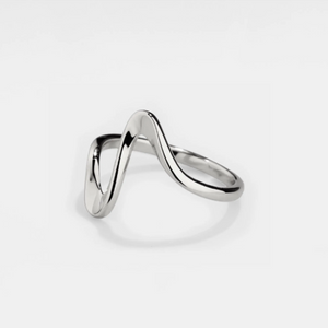 Ocean Sea Wave Beach Stacking Band Ring
