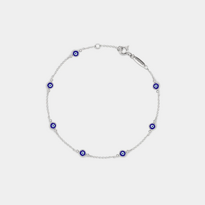 Braccialetto portafortuna con occhio turco blu malvagio