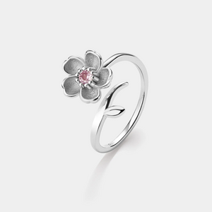 Cherry Blossom Flower Bypass Ring