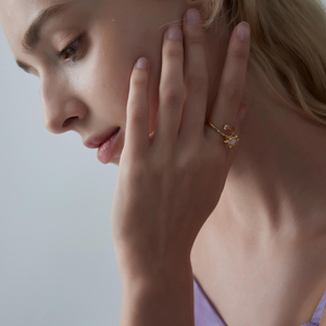 Opalstern Fidget Spinner Bypass Ring