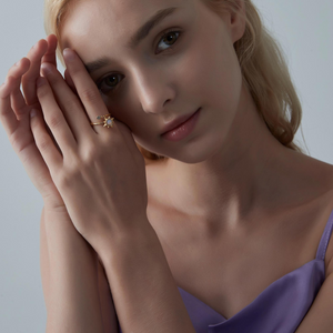 Opalstern Fidget Spinner Bypass Ring