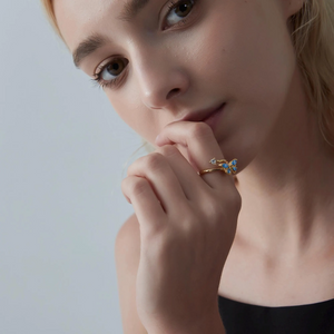 Butterfly Anxiety Fidget Spinner Ring