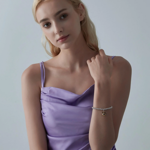 Heart Custom Photo Projection Bead Bracelet