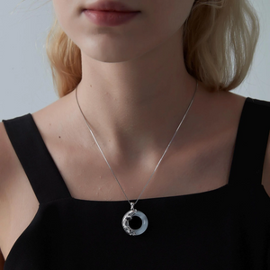 Mountain Ocean Matching Couple Rope Necklace