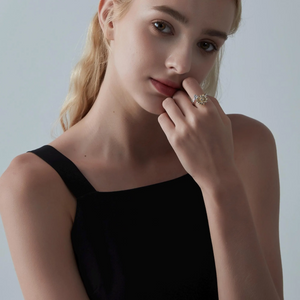 Sunflower Bee Anxiety Fidget Spinner Ring