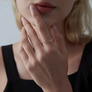 Olive Tree Leaf Branch Stacking Ring