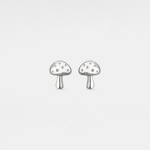Tiny Small Mushroom Cartilage Stud Earrings
