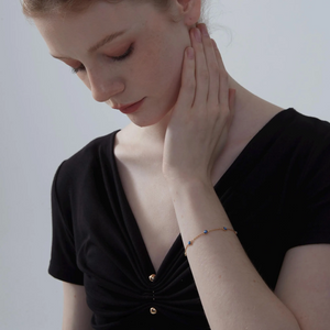 Braccialetto portafortuna con occhio turco blu malvagio