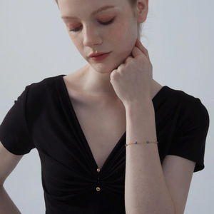 Braccialetto portafortuna con occhio turco blu malvagio