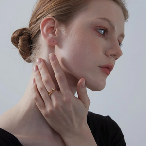 Custom Initial Letter Stacking Bypass Ring