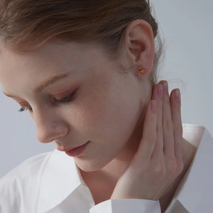 Tiny Small Minimalist Star Stud Earrings