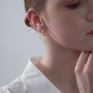 Classic Twisted Small Hoop Earrings