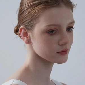 Tiny Small Four Leaf Clover Stud Earrings