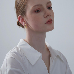 Bold Rectangular Hoop Statement Earrings