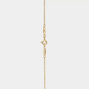 Opal Tulip Flower Circle Charm Necklace