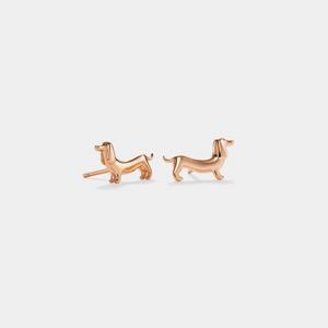 Dachshund Dog Statement Stud Earrings