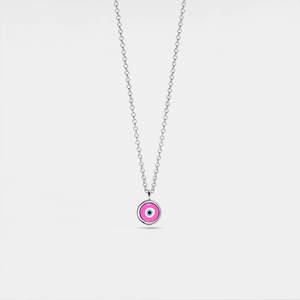 Pink Turkish Evil Eye Nazar Charm Necklace