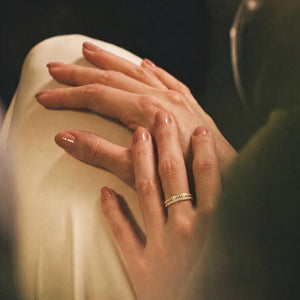 Classic Channel Moissanite Eternity Band Ring