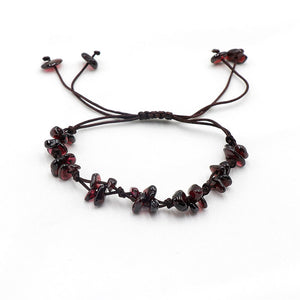 Crystal Stone Braid Rope Cord Bracelet