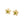 Dainty Yellow Hetian Jade Floral Stud Earrings