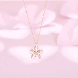 Mondstein-Blumen-Fidget-Spinner-Halskette