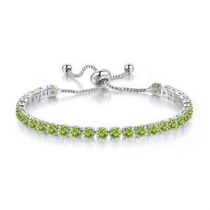 Custom Birthstone Wedding Tennis Bracelet