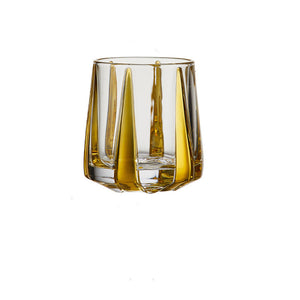 Color Stripe Hexagonal Drinking Glass