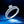 Dainty Dual Band Half Pave Engagement Ring