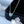 Vintage Iris Flower Heart CZ Charm Necklace