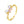 Dainty Pink Butterfly CZ Stackable Open Ring