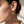Classic Round Moissanite Drop Hoop Earrings
