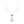 Playful Cat Sapphire Blue CZ Charm Necklace