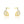 Elegant Pave Dual Layer Illusion Stud Earrings
