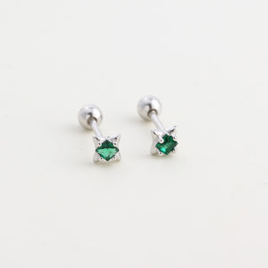 Tiny Star Cartilage Screw Back Stud Earrings