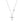 Dual Pavé Moissanite Cross Pendant Necklace