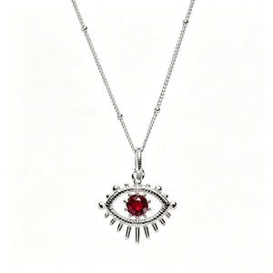 Evil Eye Birthstone Talisman Pendant Necklace