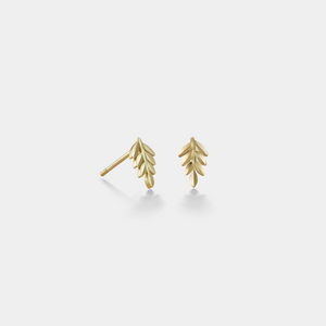 Tiny Small Leaf Cartilage Stud Earrings