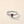 Rainbow Aurora Heart CZ Half Pave Band Ring