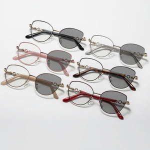 Geometric Photochromic Cat Eye Sunglasses