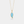 Minimalist Blue Opal Leaf Pendant Necklace