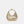 Woven Metal handle Crescent Hobo HandBag